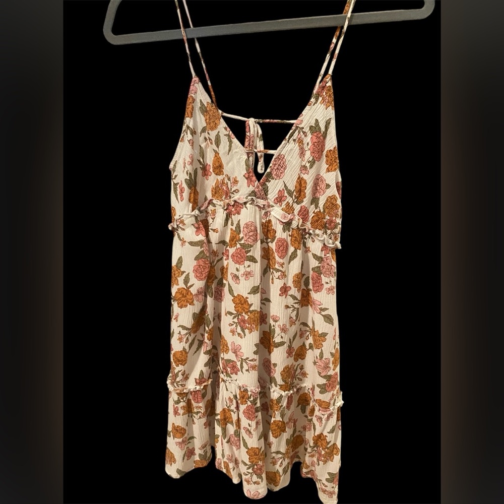 Endless blu. Floral pink/orange dress